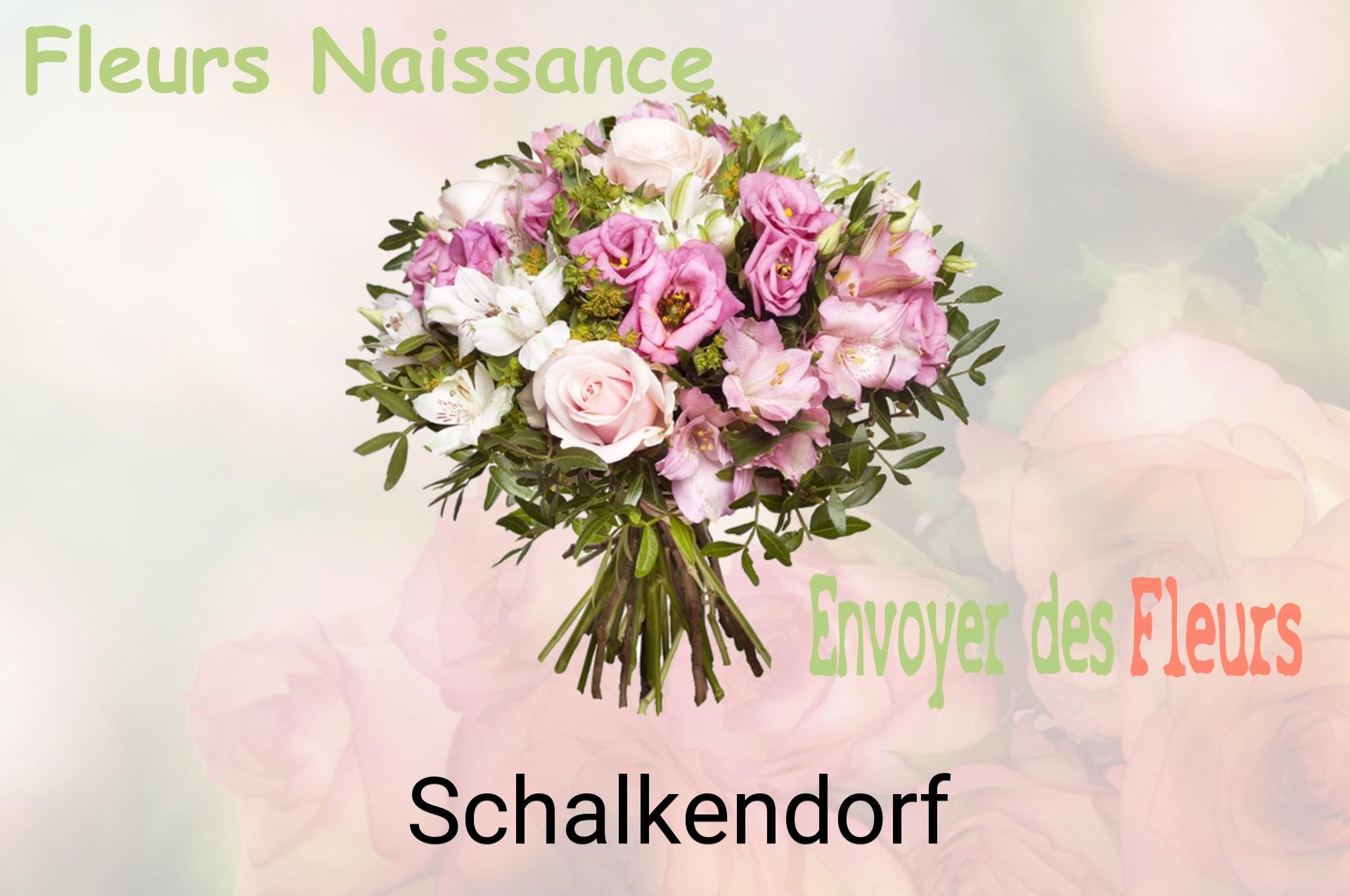 Bouquet de fleurs de naissance livré à Schalkendorf