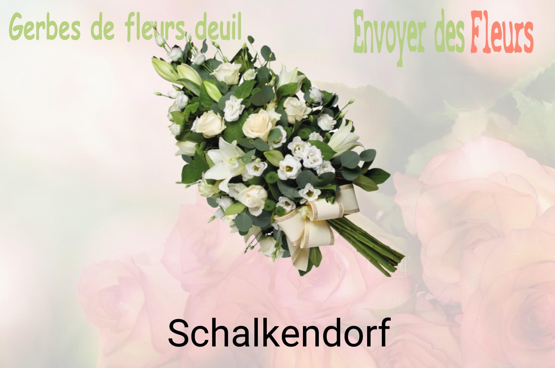 Gerbe de fleurs de deuil livrée à Schalkendorf